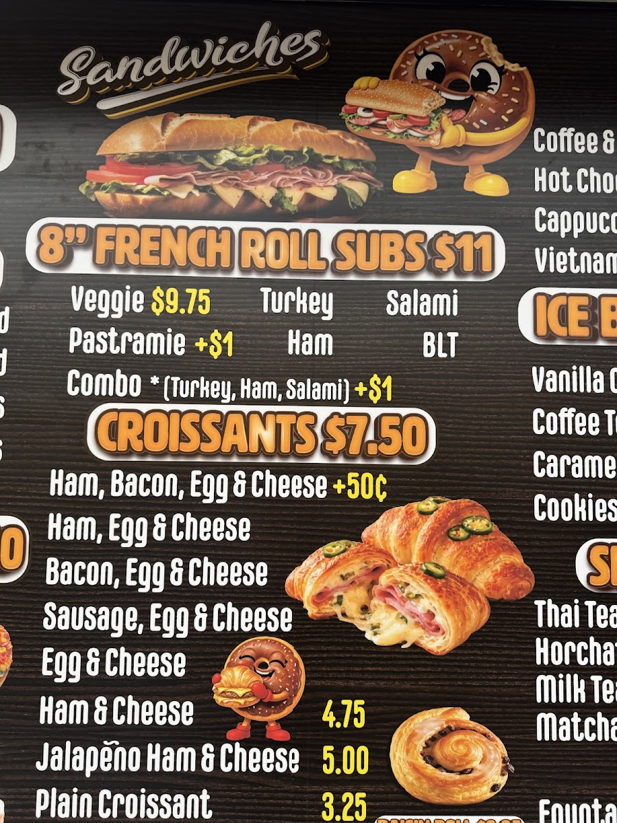 B & B Donuts Menu - Image 2