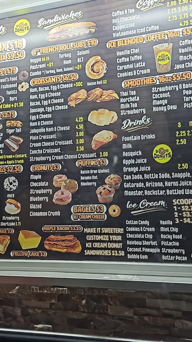 B & B Donuts Menu - Image 4